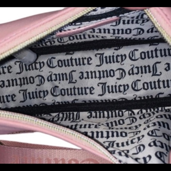 NEW Juicy Couture Pink Clay Obsession Crossbody Bag With Rhinestones+Gold - Picture 7 of 13